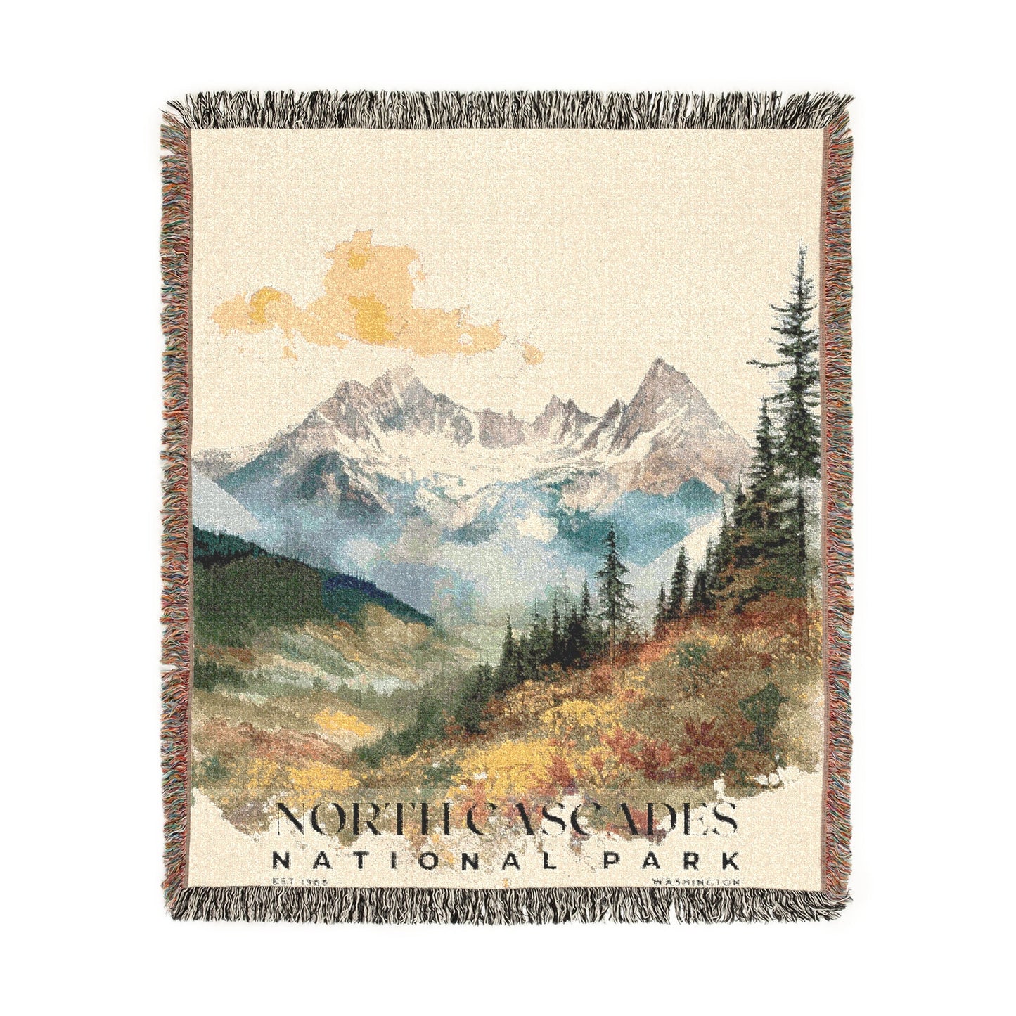 North Cascades National Park Woven Blanket | S04
