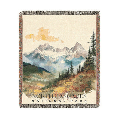 North Cascades National Park Woven Blanket | S04
