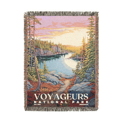 Voyageurs National Park Woven Blanket | S02