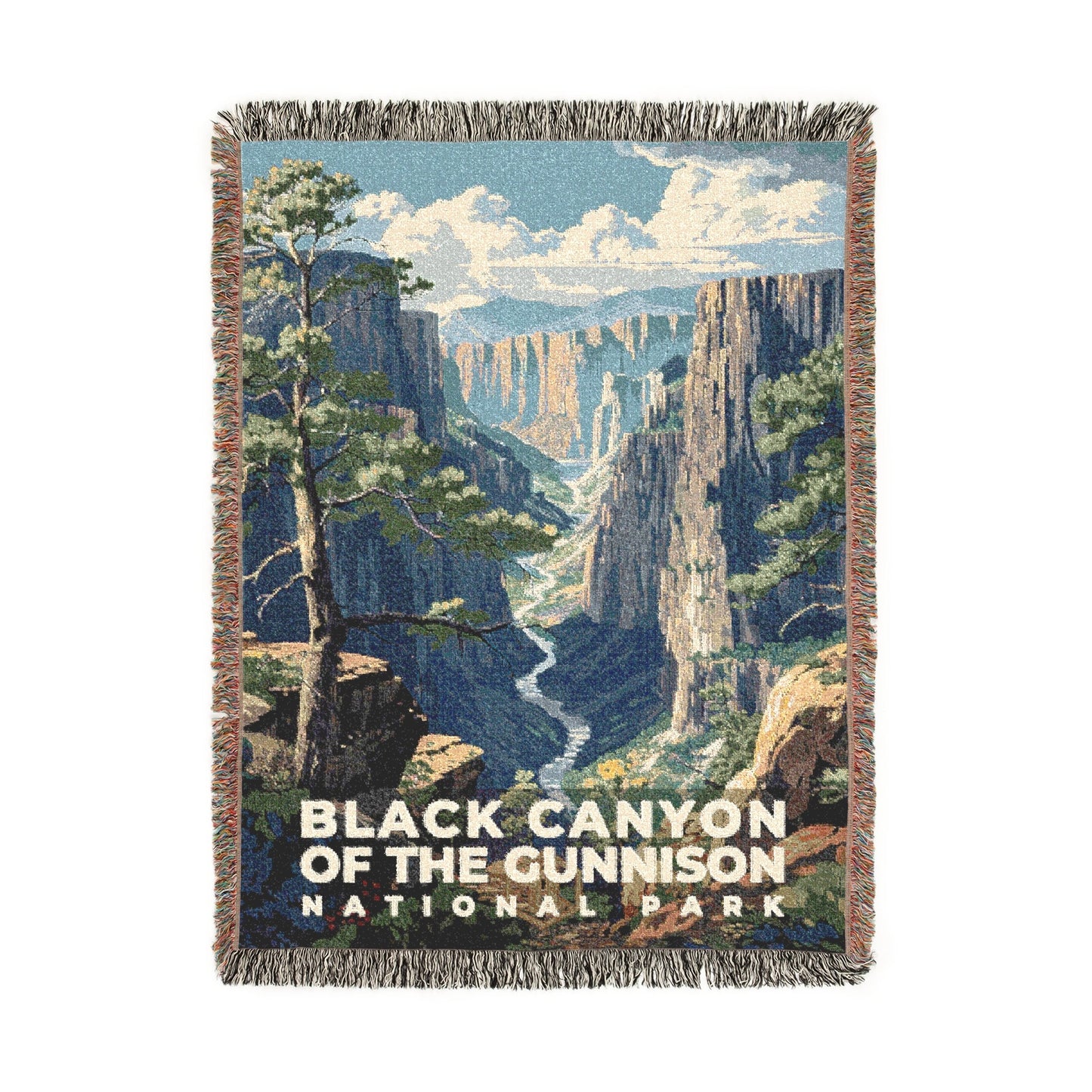Black Canyon of the Gunnison National Park Woven Blanket | S11