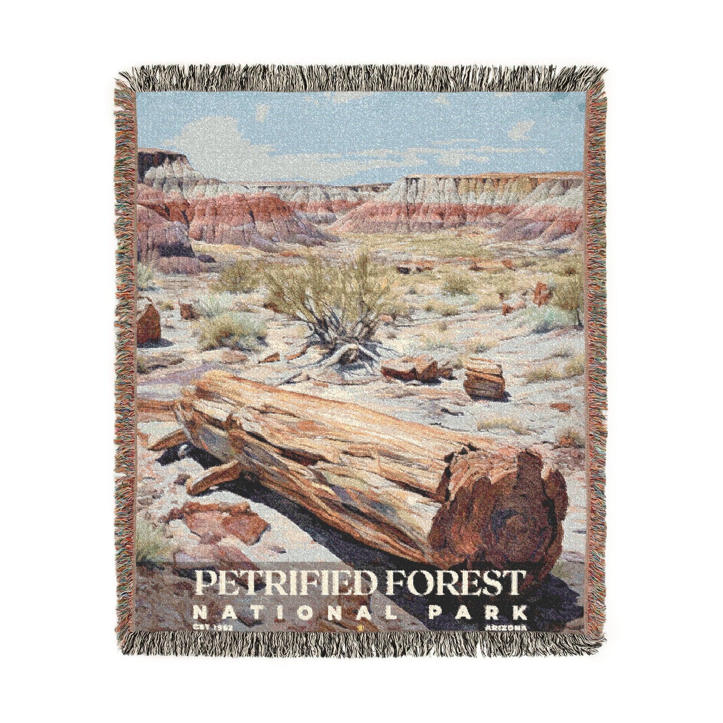 Petrified Forest National Park Woven Blanket | S02