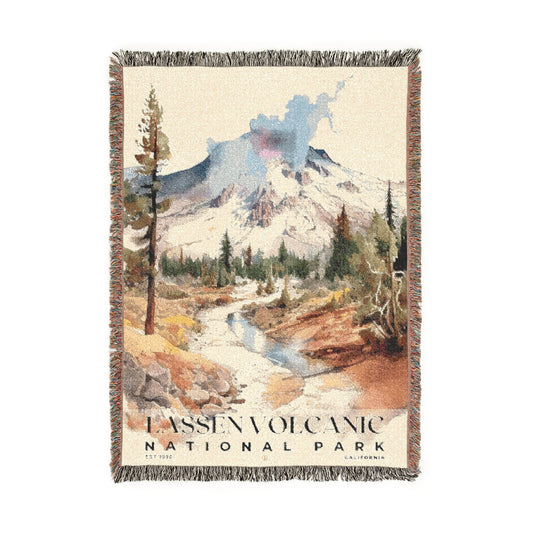 Lassen Volcanic National Park Woven Blanket | S04
