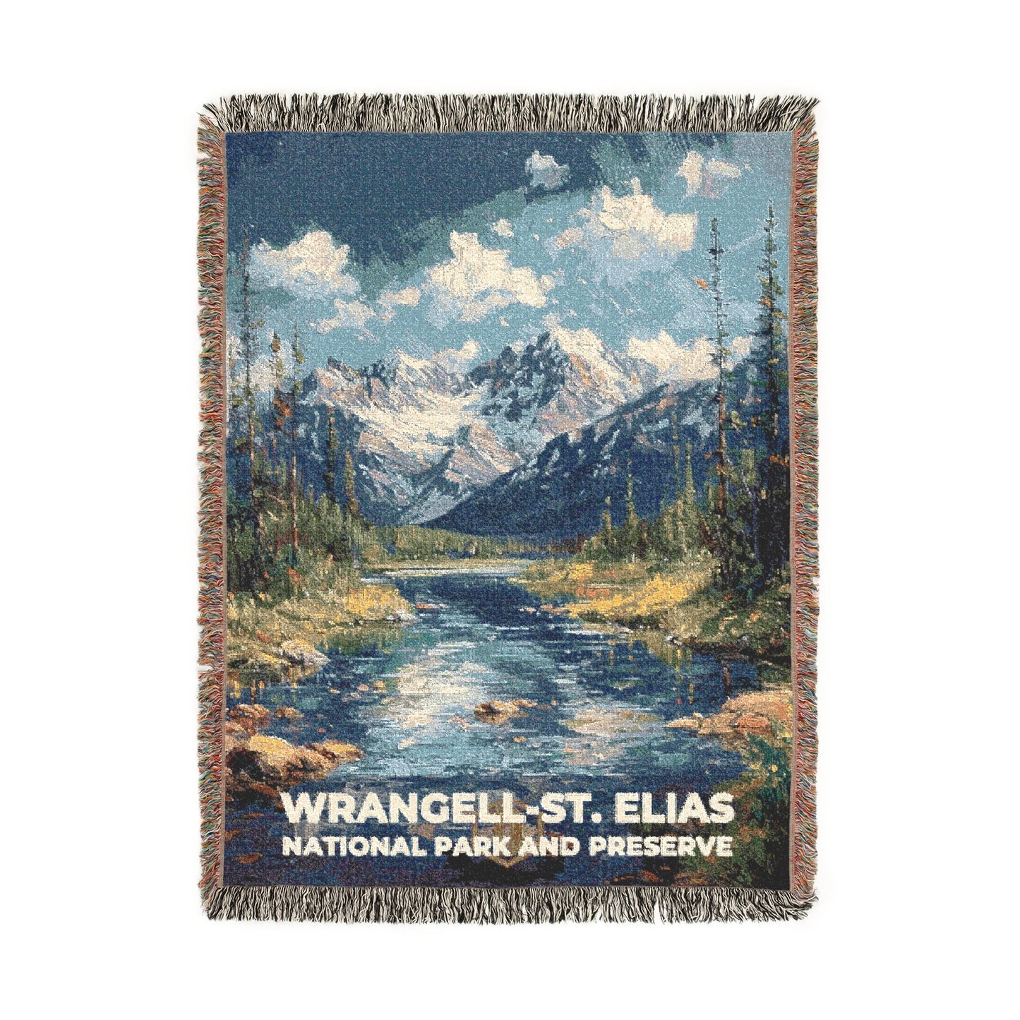 Wrangell-St. Elias National Park Woven Blanket | S14