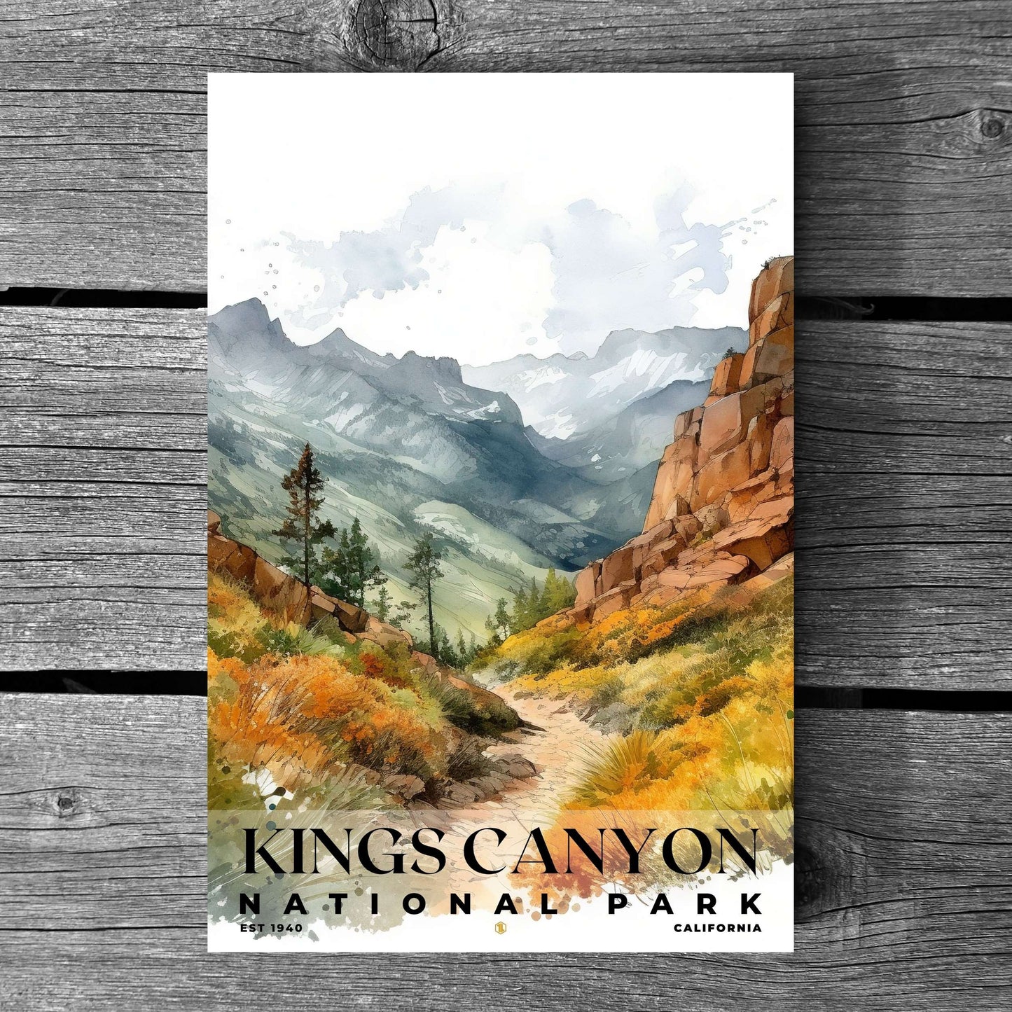 Kings Canyon National Park Poster | S04