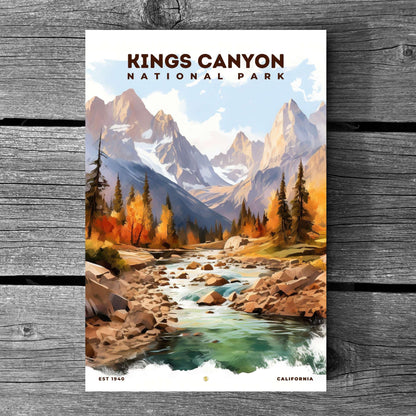 Kings Canyon National Park Poster | S08