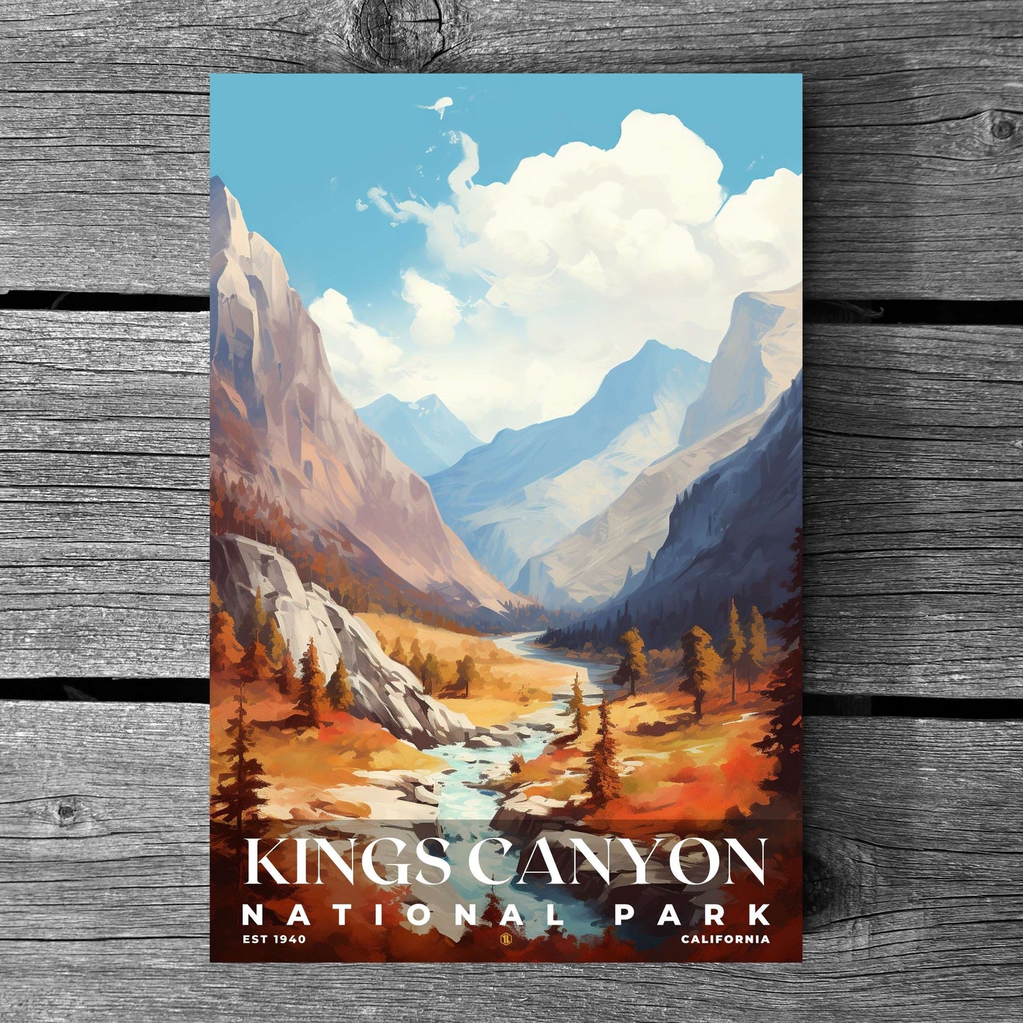 Kings Canyon National Park Poster | S06