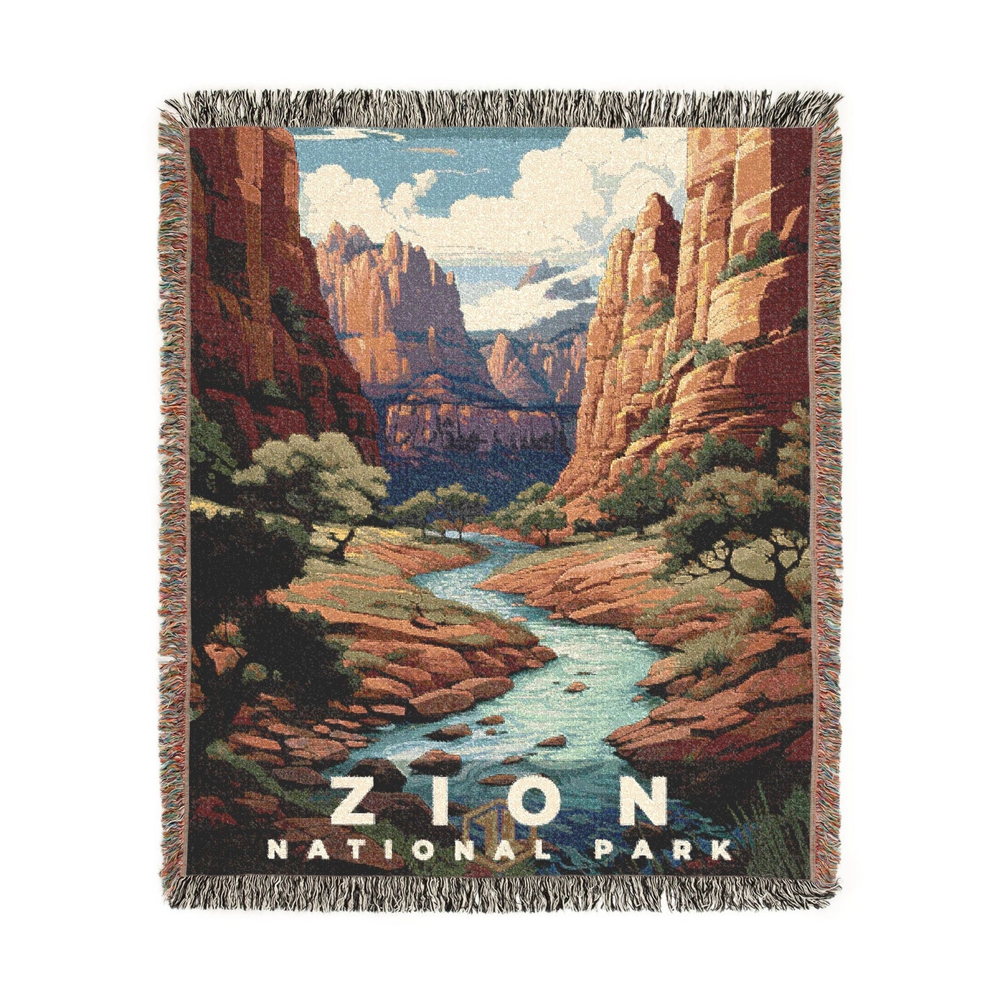 Zion National Park Woven Blanket | S07