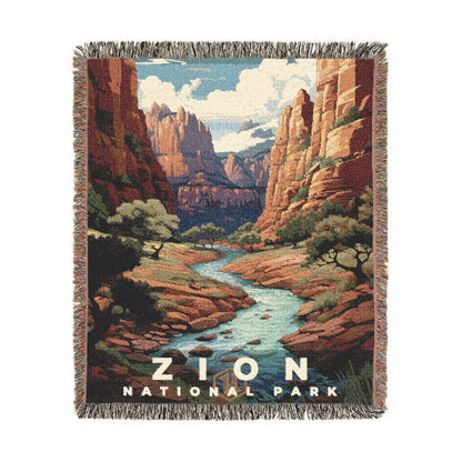 Zion National Park Woven Blanket | S07