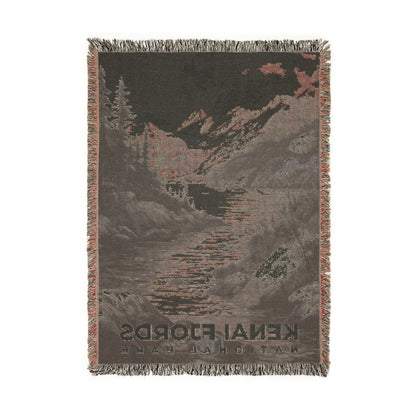 Kenai Fjords National Park Woven Blanket | S17