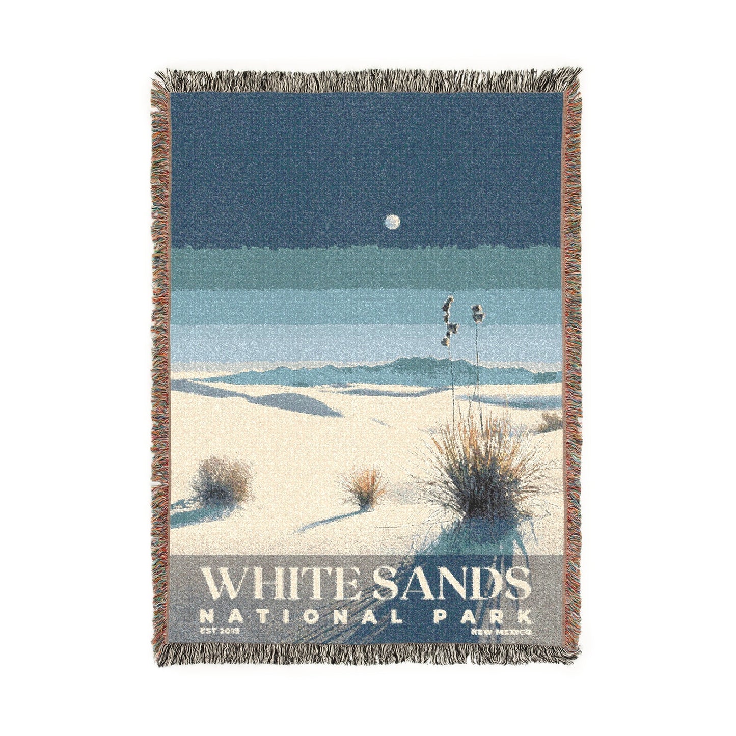 White Sands National Park Woven Blanket | S03