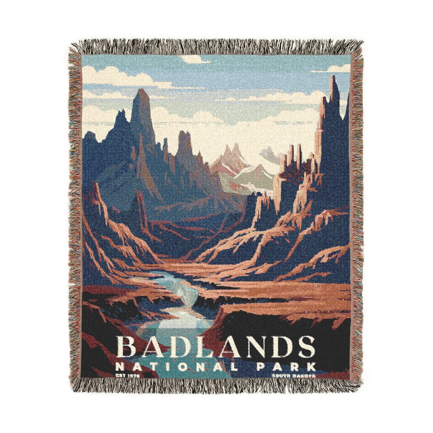 Badlands National Park Woven Blanket | S03