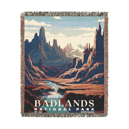 Badlands National Park Woven Blanket | S03