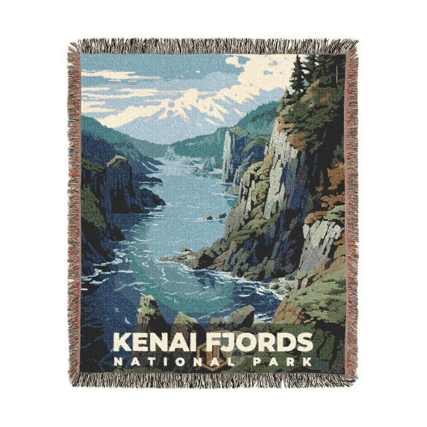 Kenai Fjords National Park Woven Blanket | S07