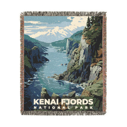 Kenai Fjords National Park Woven Blanket | S07