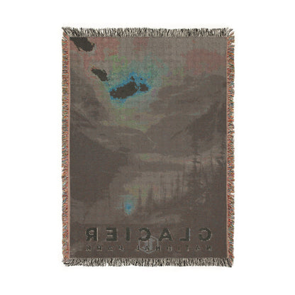 Glacier National Park Woven Blanket | S12