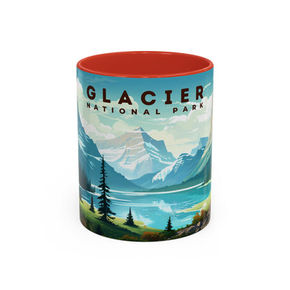 Glacier National Park Mug | Accent Coffee Mug (11, 15oz)