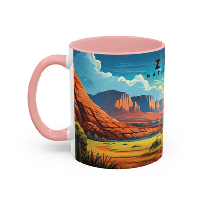 Zion National Park Mug | Accent Coffee Mug (11, 15oz)