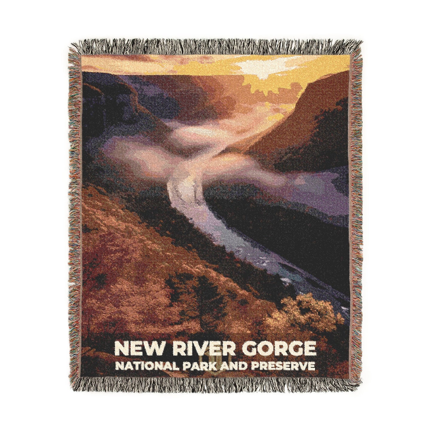 New River Gorge National Park Woven Blanket | S10