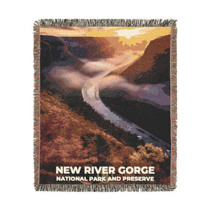 New River Gorge National Park Woven Blanket | S10