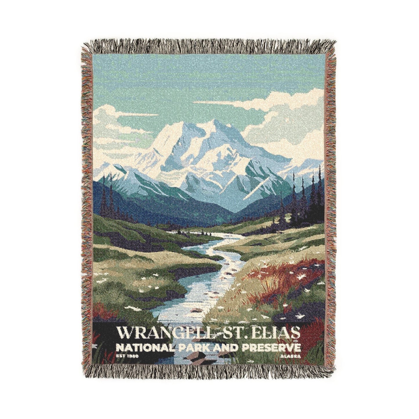 Wrangell-St. Elias National Park Woven Blanket | S03