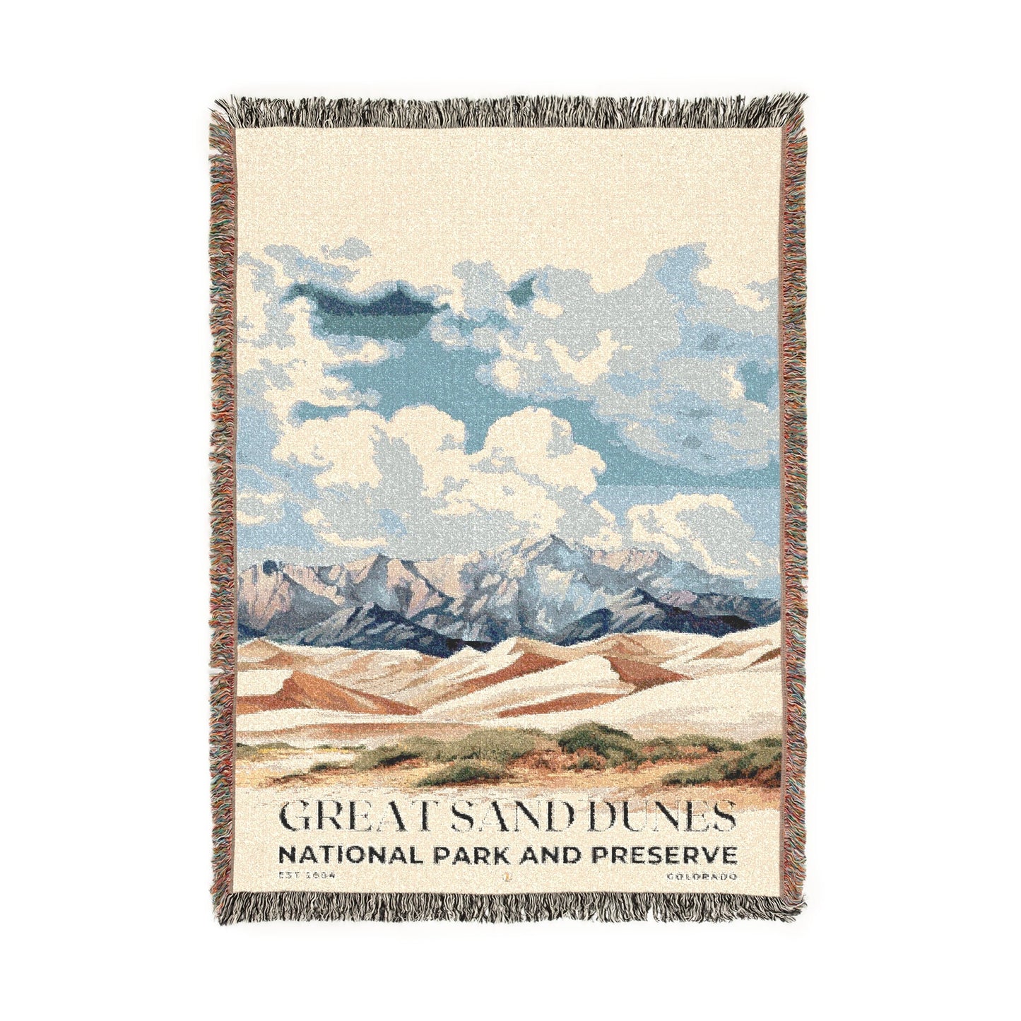Great Sand Dunes National Park Woven Blanket | S04