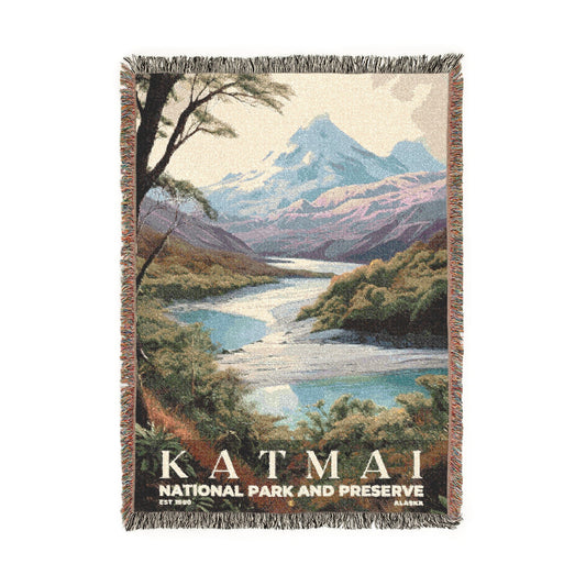 Katmai National Park Woven Blanket | S02