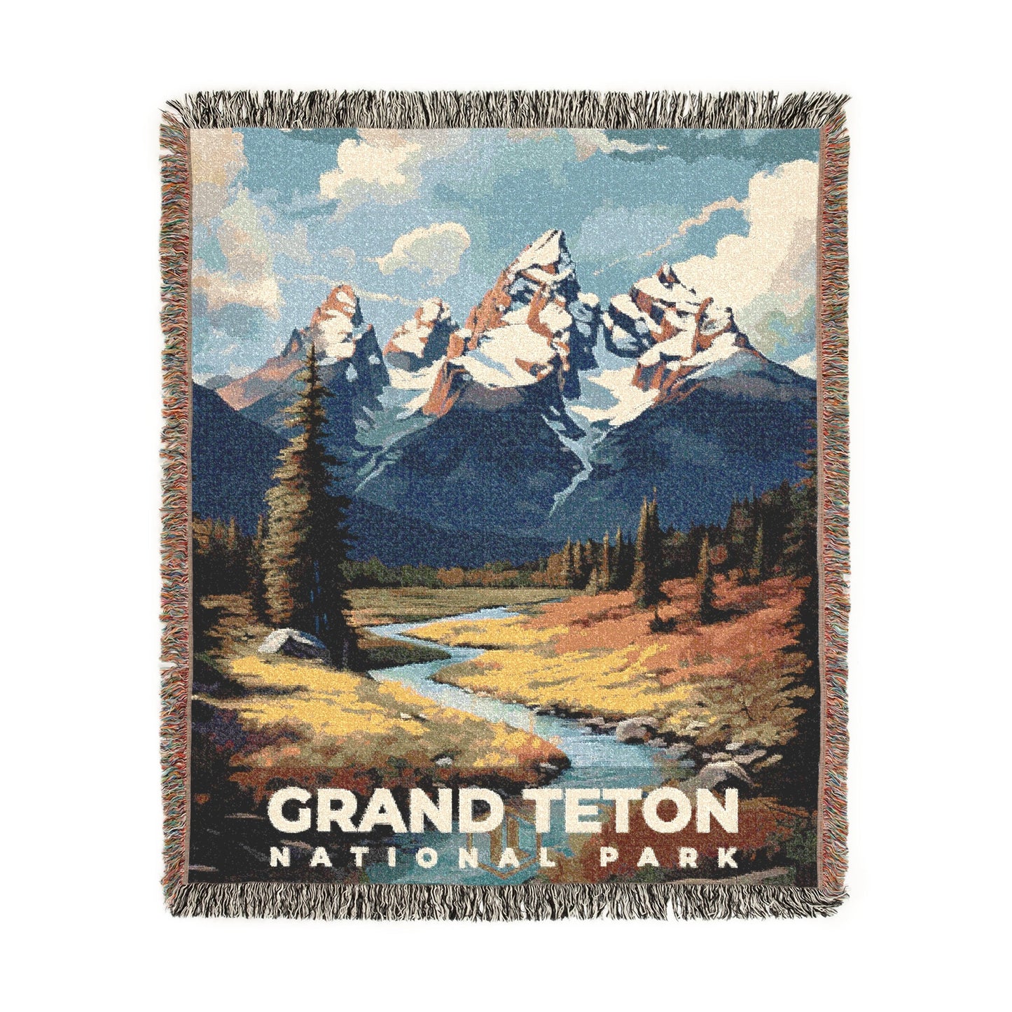 Grand Teton National Park Woven Blanket | S06