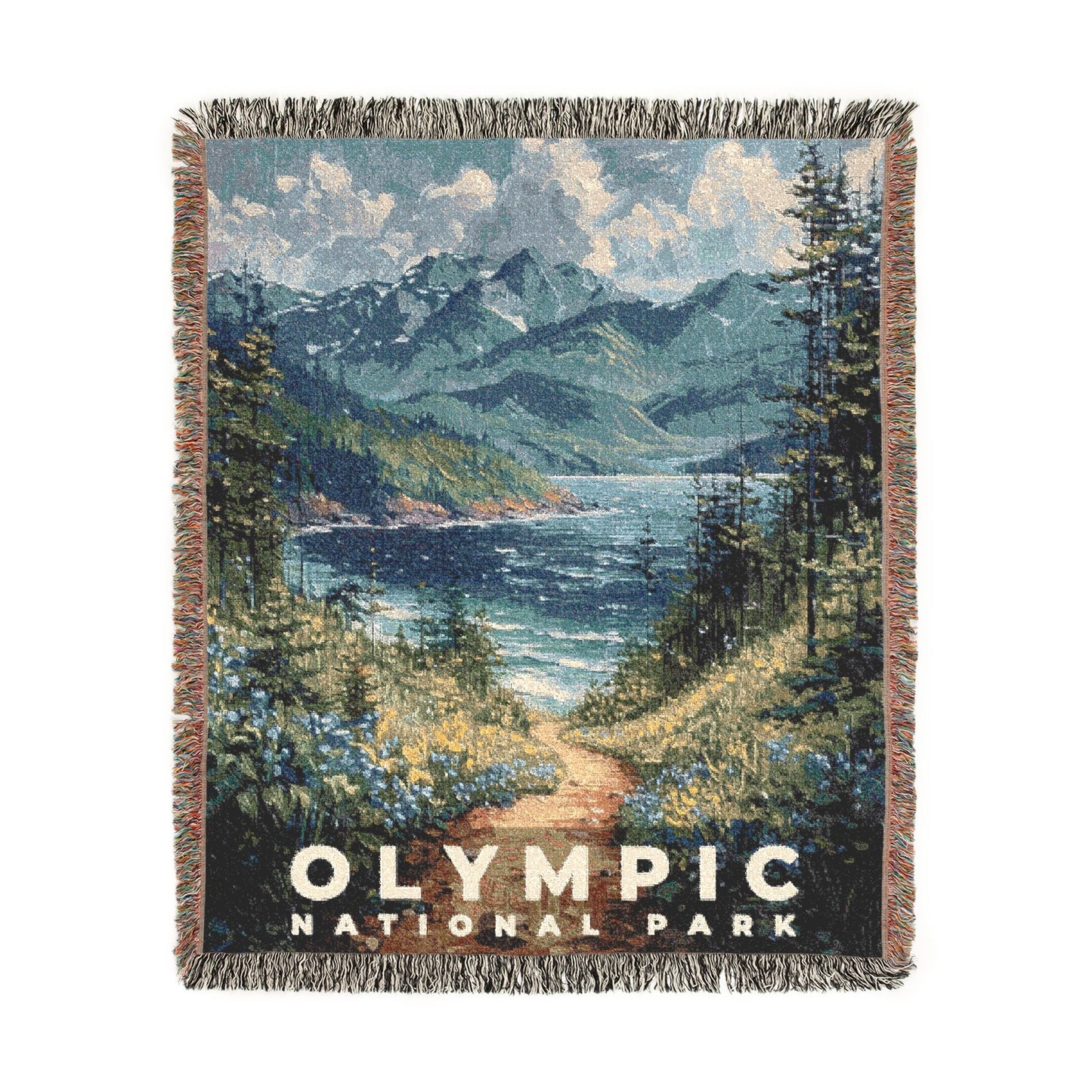 Olympic National Park Woven Blanket | S14