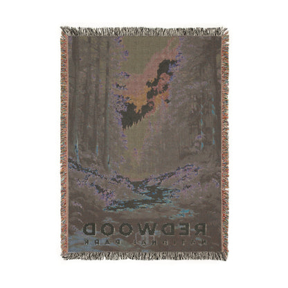 Redwood National Park Woven Blanket | S13