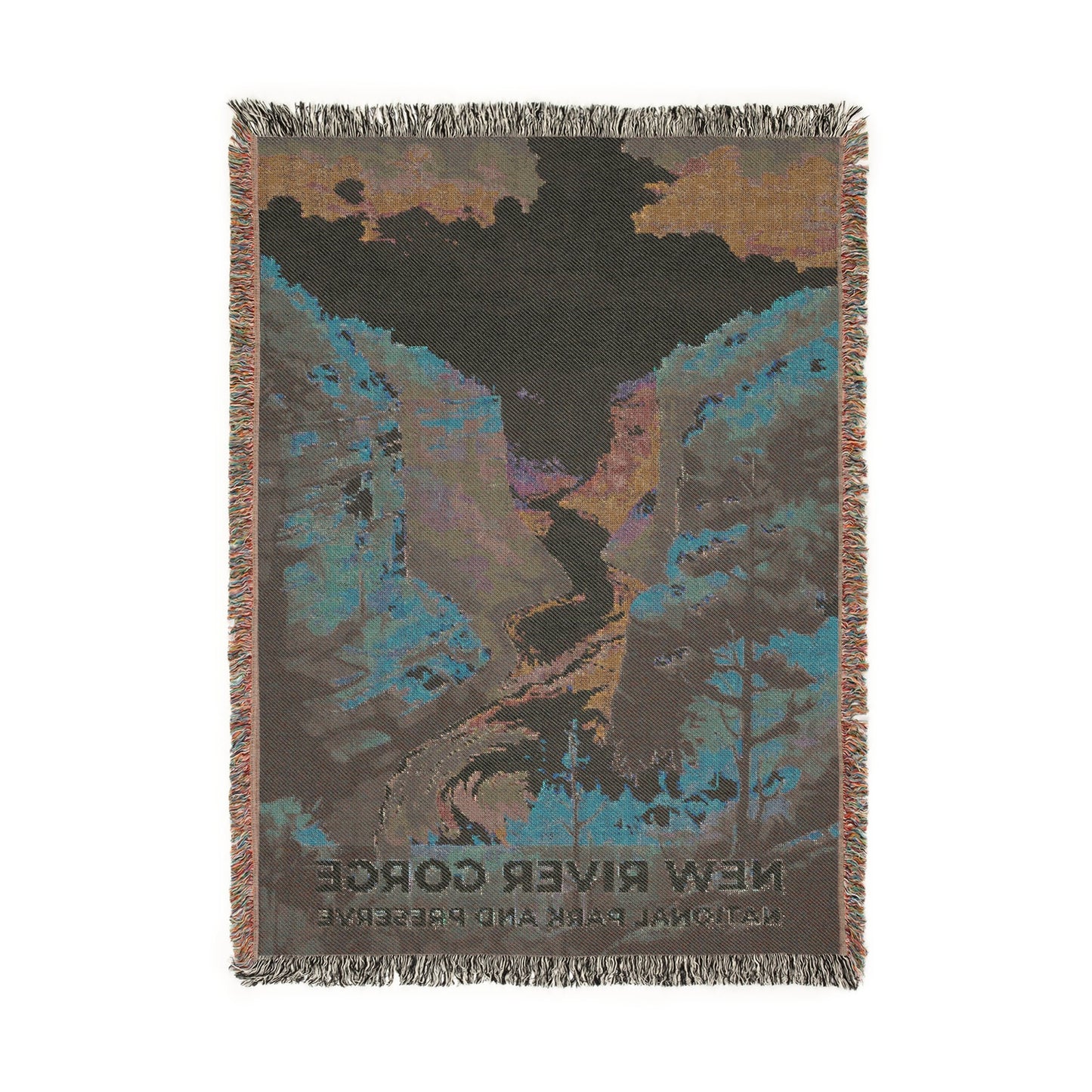 New River Gorge National Park Woven Blanket | S06