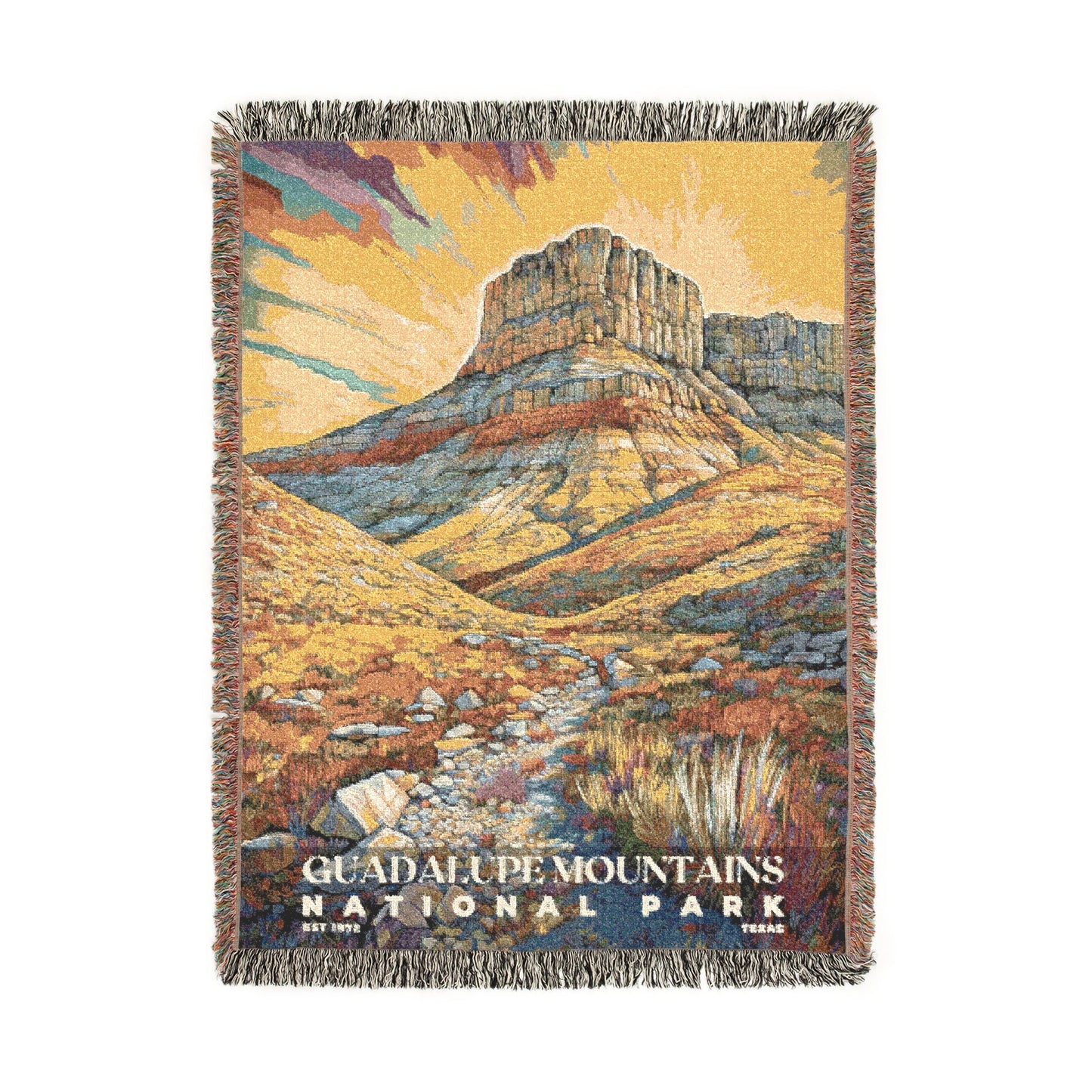 Guadalupe Mountains National Park Woven Blanket | S02
