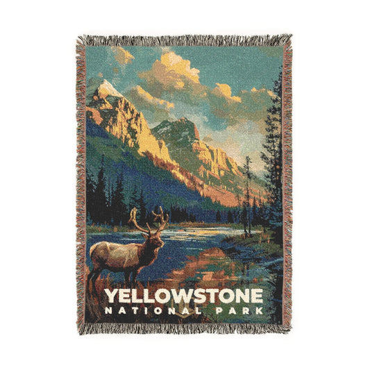 Yellowstone National Park Woven Blanket | S13