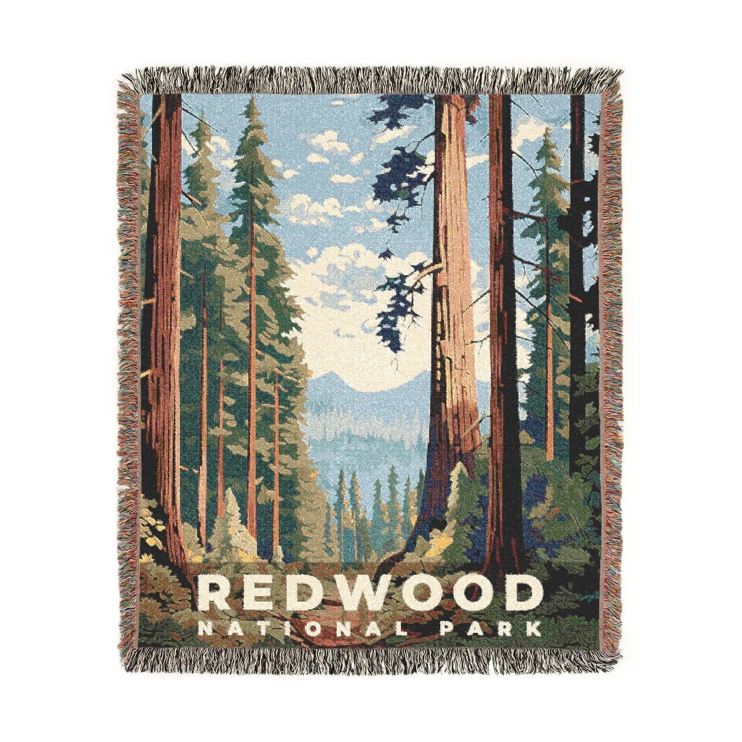 Redwood National Park Woven Blanket | S06