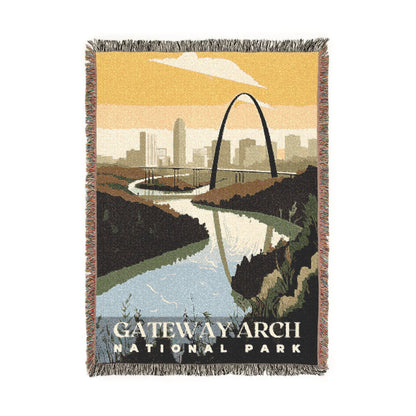 Gateway Arch National Park Woven Blanket | S01