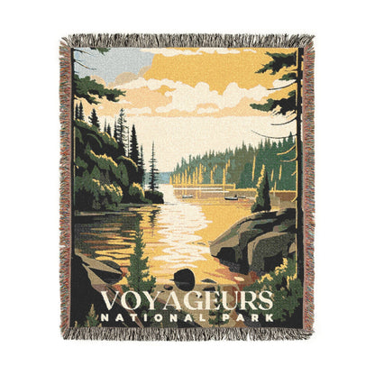 Voyageurs National Park Woven Blanket | S01