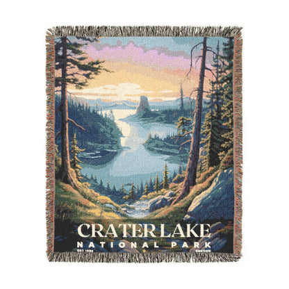 Crater Lake National Park Woven Blanket | S02