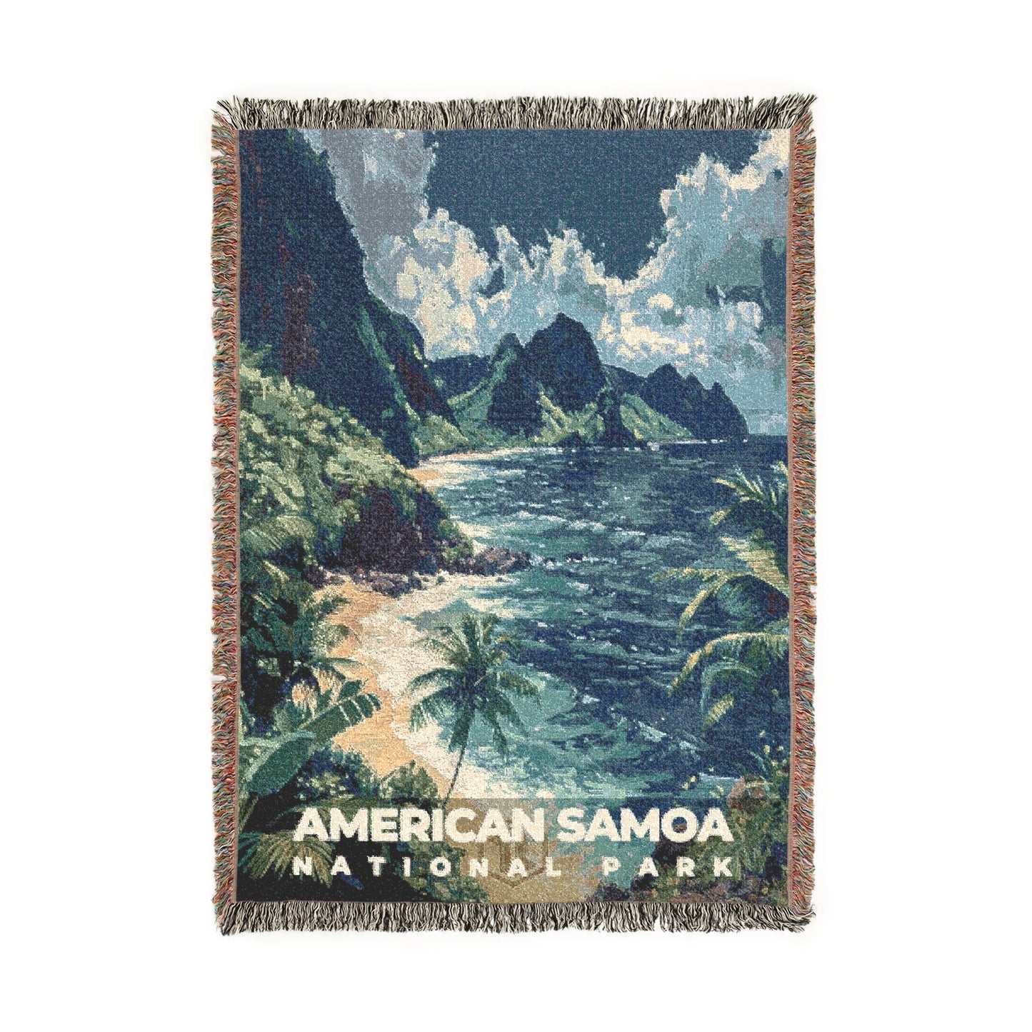 American Samoa National Park Woven Blanket | S14