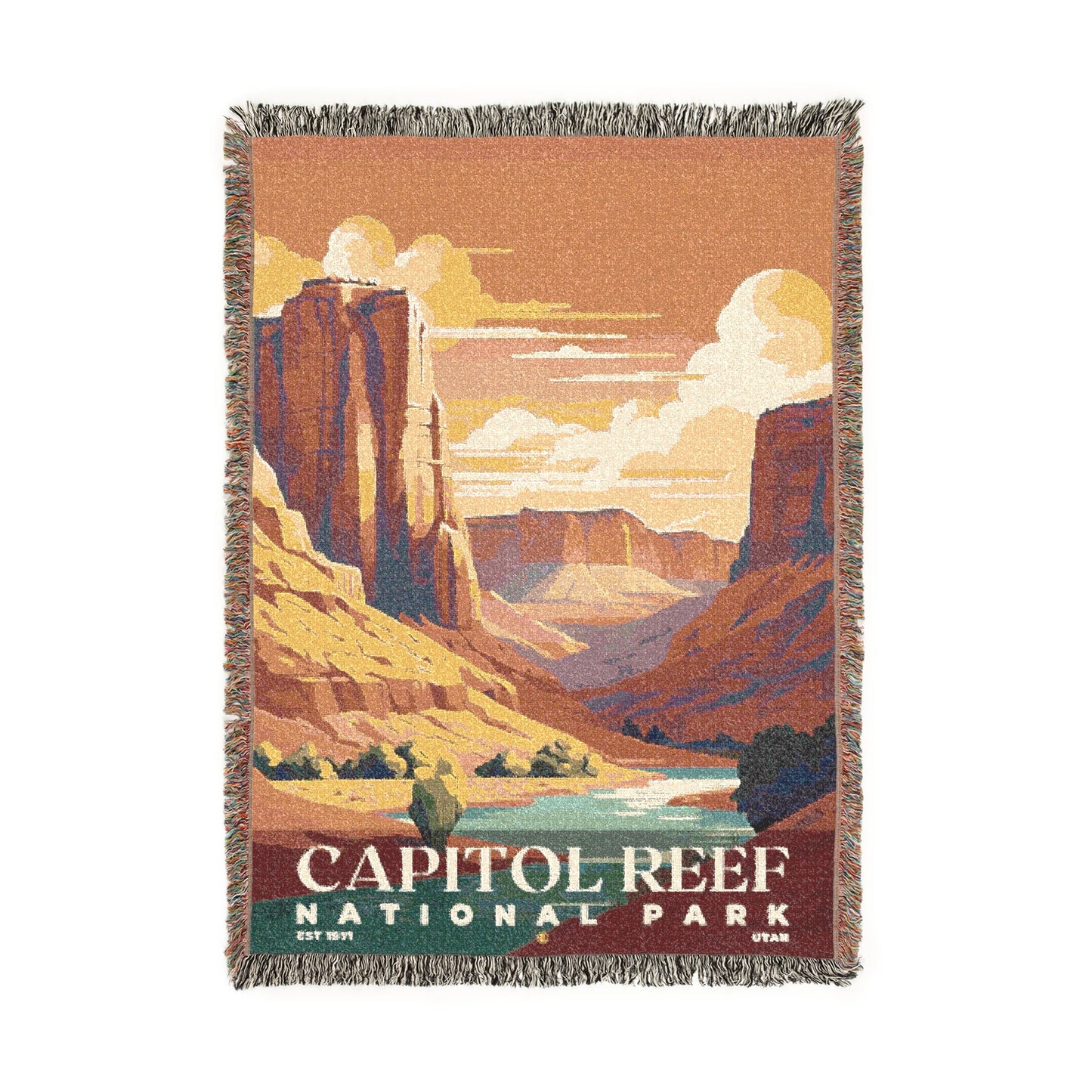 Capitol Reef National Park Woven Blanket | S05