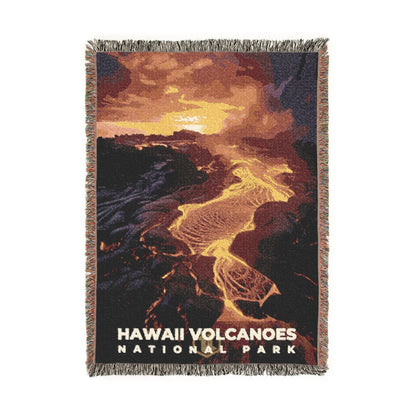 Hawaii Volcanoes National Park Woven Blanket | S10