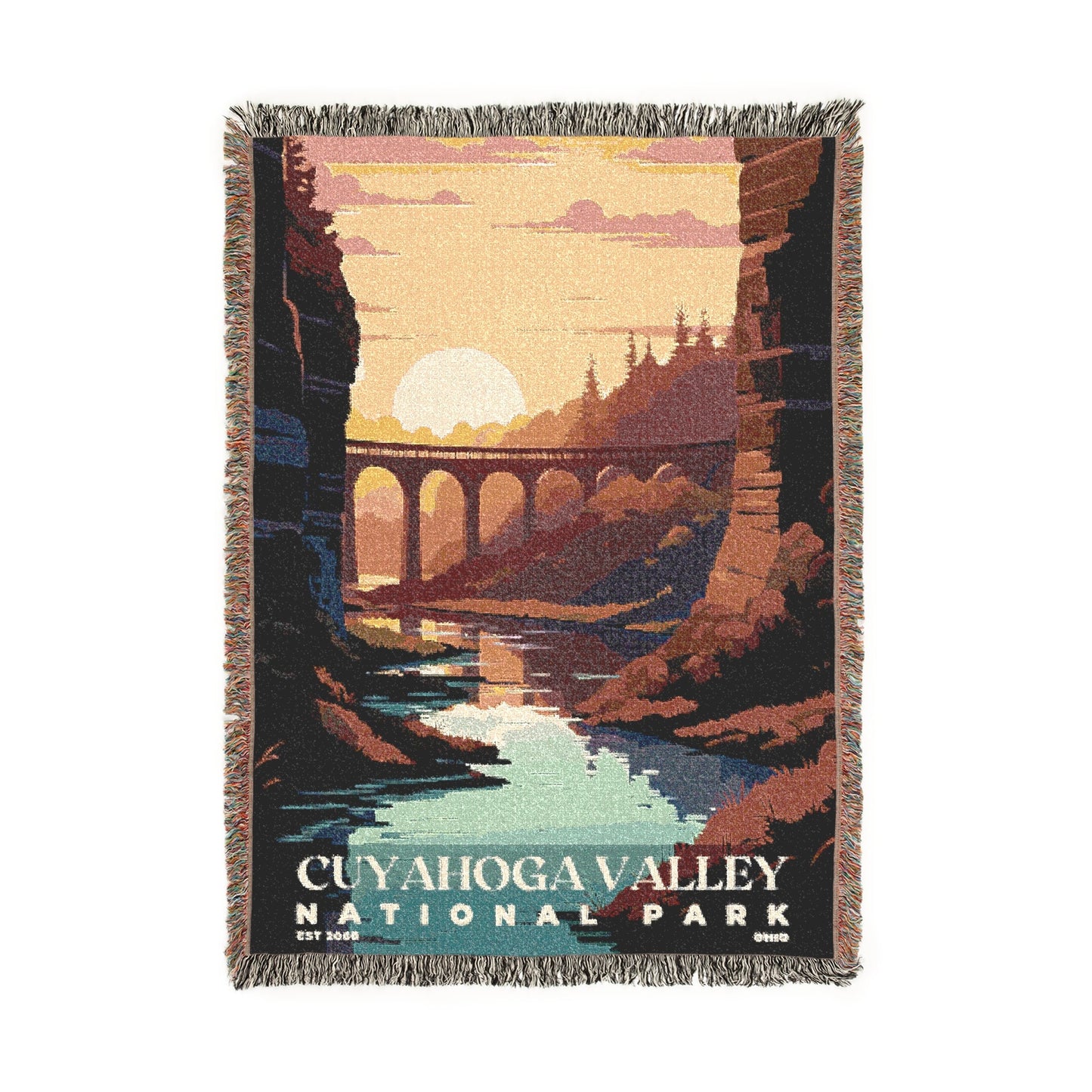 Cuyahoga Valley National Park Woven Blanket | S03