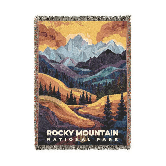 Rocky Mountain National Park Woven Blanket | S20