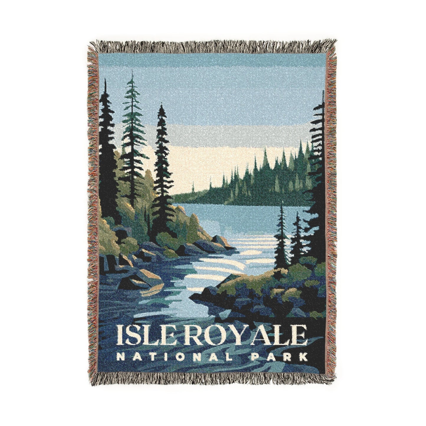 Isle Royale National Park Woven Blanket | S01