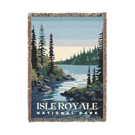 Isle Royale National Park Woven Blanket | S01