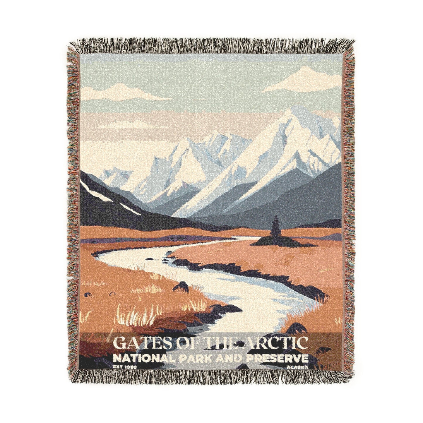 Gates of the Arctic National Park Woven Blanket | S03