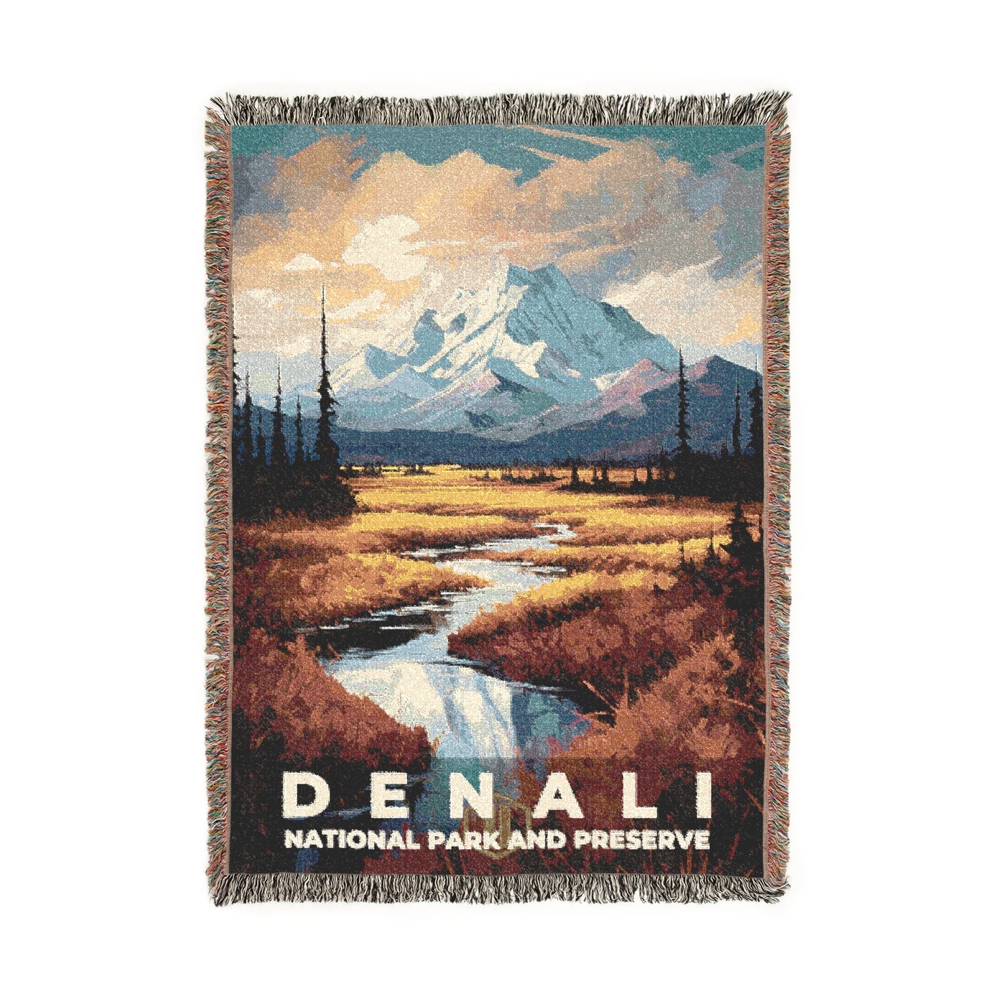 Denali National Park Woven Blanket | S06