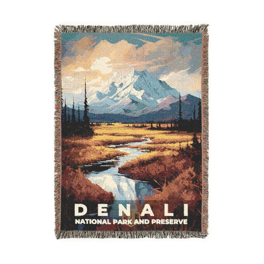 Denali National Park Woven Blanket | S06