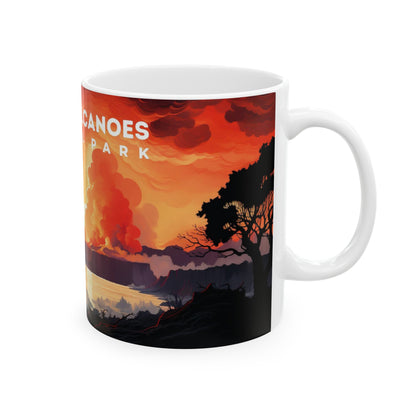 Hawaii Volcanoes National Park Mug | White Ceramic Mug (11oz, 15oz)