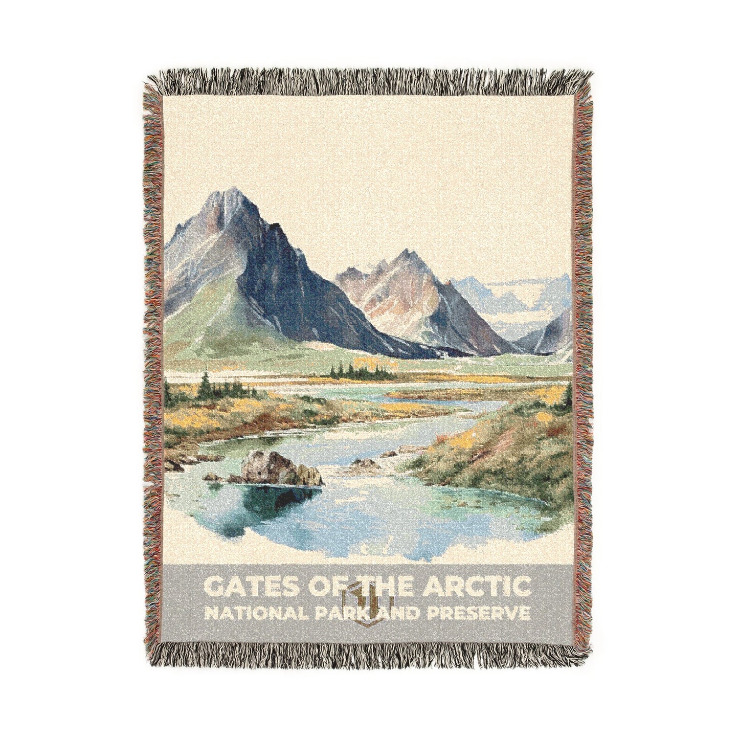 Gates of the Arctic National Park Woven Blanket | S08