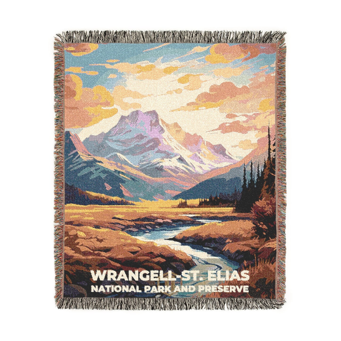 Wrangell-St. Elias National Park Woven Blanket | S06