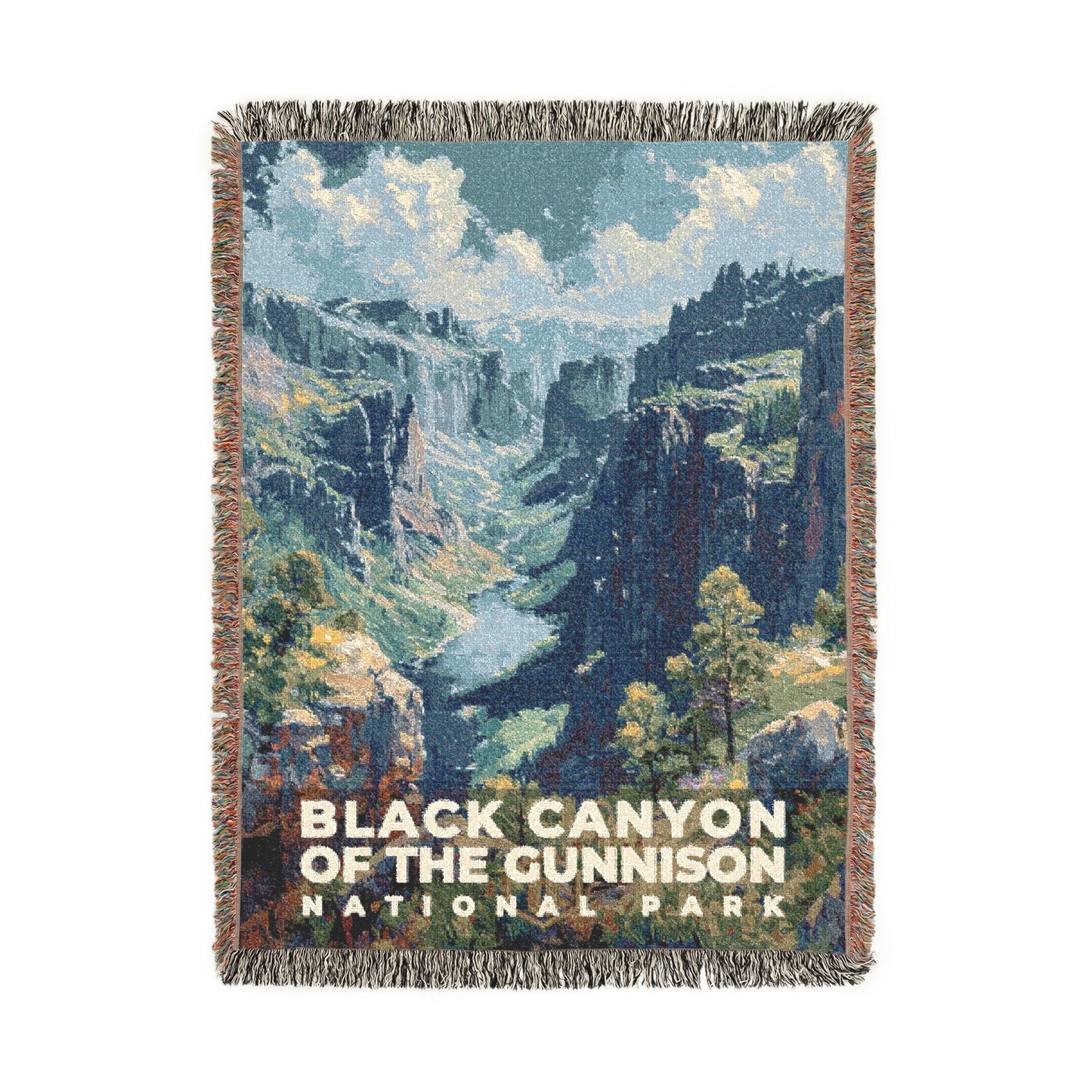 Black Canyon of the Gunnison National Park Woven Blanket | S14